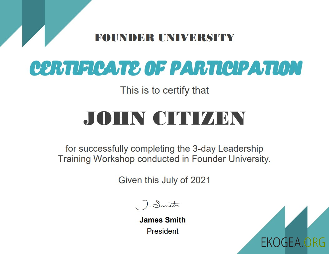 Certificat d'école de commerce des États Unis